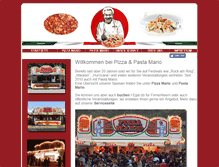 Tablet Screenshot of pizza-mario.com